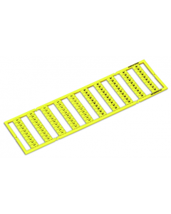 WMB marking card; as card; MARKED; k/l (each 50); stretchable 5 - 5.2 mm; Horizontal marking; snap-on type; yellow