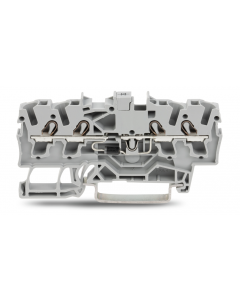 Diode terminal block; 1N4007 (NP); rail mount; 4-conductor; 5.2 mm wide; gray