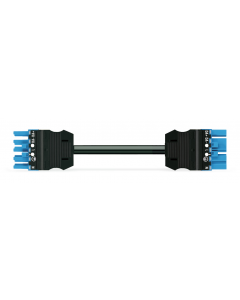 pre-assembled interconnecting cable; Eca; Socket/plug; 5-pole; Cod. I; H05VV-F 5G 2.5 mm²; 2 m; 2,50 mm²; blue