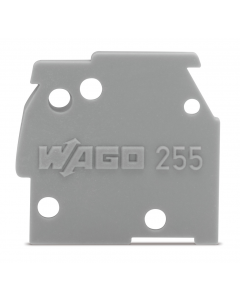 End plate; snap-fit type; 1 mm thick; black