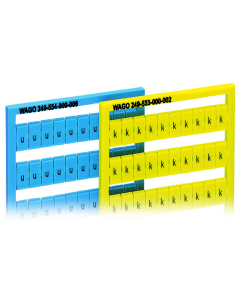 WSB marking card; as card; MARKED; U/V (each 50x); not stretchable; Horizontal marking; snap-on type; blue