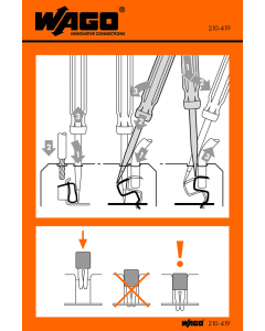 Stickers for operating instructions; for FIT CLAMP® connection, universal; 290 Series