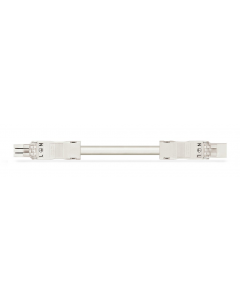 pre-assembled interconnecting cable; Eca; Socket/plug; 3-pole; Cod. A; H05Z1Z1-F 3G 1.5 mm²; 6 m; 1,50 mm²; white