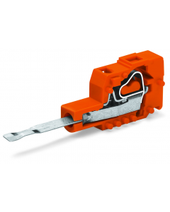 Testing plug module with contact stud; Pin spacing 5.08 mm / 0.2 in; 2,50 mm²; orange