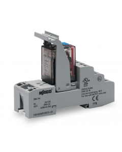 Relay module; Nominal input voltage: 24 VDC; 4 changeover contacts; Limiting continuous current: 5 A; with gold contacts; with manual operation; Red status indicator; Module width: 31 mm; 1,50 mm²