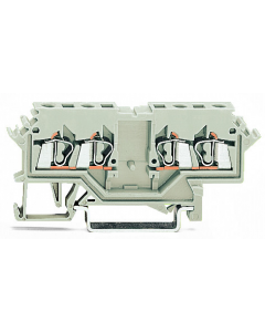 Double potential terminal block; 2.5 mm²; suitable for Ex e II applications; lateral marker slots; for DIN-rail 35 x 15 and 35 x 7.5; CAGE CLAMP®; 2,50 mm²; light gray