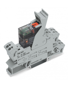 Relay module; Nominal input voltage: 115 VAC; 2 changeover contacts; Limiting continuous current: 8 A; with manual operation; Red status indicator; Module width: 15 mm