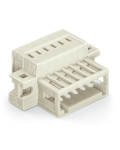 1-conductor male connector; 100% protected against mismating; clamping collar; 1.5 mm²; Pin spacing 3.5 mm; 11-pole; 1,50 mm²; light gray