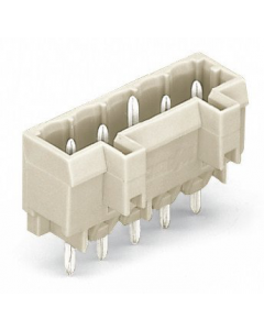 THT male header; 1.0 x 1.0 mm solder pin; straight; 100% protected against mismating; Pin spacing 5 mm; 12-pole; light gray