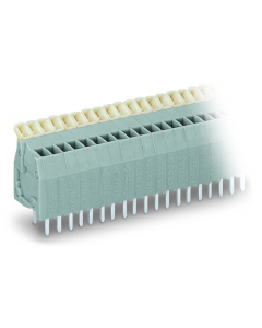 PCB terminal block; push-button; 0.5 mm²; Pin spacing 2.5 mm; 9-pole; CAGE CLAMP®; 0,50 mm²; gray