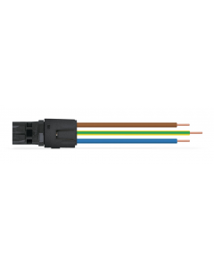 Connection cable; 3-pole; open-ended; 2,50 mm²; black