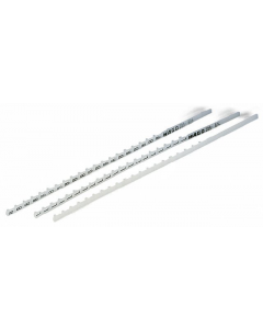 Marker tags; not stretchable; plain; snap-on type; white