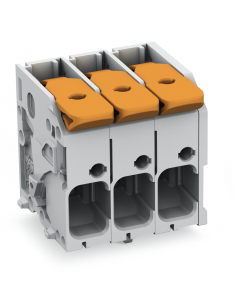 PCB terminal block; lever; Pin spacing 7.5 mm; W pinning; 7-pole; Push-in CAGE CLAMP®; gray