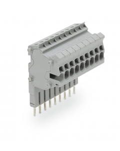 TOPJOB® S connector strip; for 2001 series; for jumper contact slot; 9-pole; gray