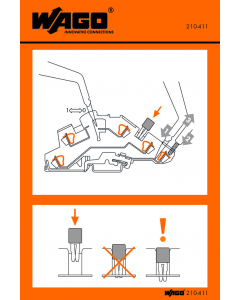 Stickers for operating instructions; for TOPJOB® disconnect terminal blocks; 776 Series