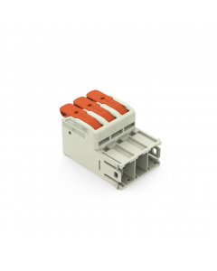 Male connector; Push-in CAGE CLAMP with operating lever; AWG 18 - 4; Pin spacing 10.16 mm; 3-pole