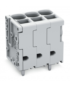 PCB terminal block; Pin spacing 7.5 mm; W pinning 2-pole; Push-in CAGE CLAMP®; green