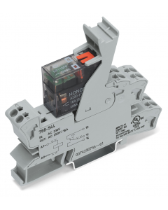 Relay module; Nominal input voltage: 230 VAC; 1 changeover contact; Limiting continuous current: 16 A; with manual operation; Red status indicator; Module width: 15 mm