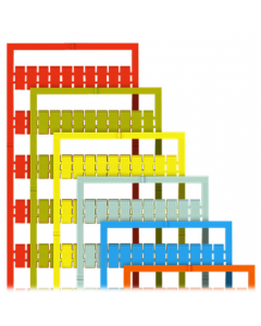 WMB marking card; as card; MARKED; +/- (50x); not stretchable; Horizontal marking; snap-on type; red