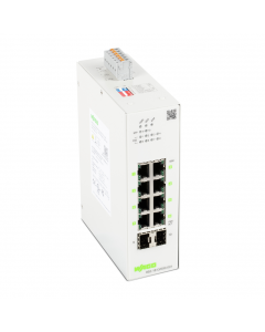 Lean Managed Switch; 8-Port 1000BASE-T; 2-Slot 1000BASE-SX/LX; 8 * Power over Ethernet; light gray