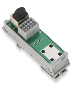 Interface module; RJ-45; PCB terminal blocks; Cat. 5; in mounting carrier; with shield connection; with shield clamping saddle