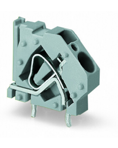 Stackable PCB terminal block; 6 mm²; Pin spacing 7.5 mm; 1-pole; CAGE CLAMP®; commoning option; 6,00 mm²; gray