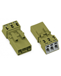 Plug; 3-pole; 1,50 mm²; light green