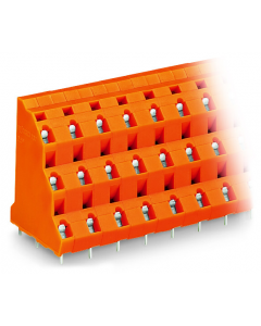 Triple-deck PCB terminal block; 2.5 mm²; Pin spacing 10.16 mm; 18-pole; CAGE CLAMP®; 2,50 mm²; orange