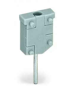 Test plug module; without locking device; modular; for 2-conductor terminal blocks; gray