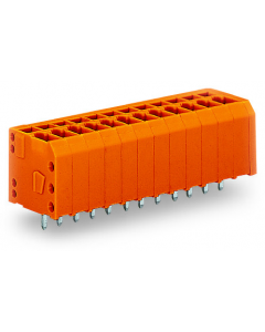 PCB terminal block; 1.5 mm²; Pin spacing 3.81 mm; 8-pole; CAGE CLAMP®; 1,50 mm²; orange