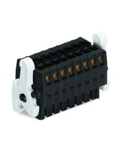 1-conductor female connector, 2-row; 100% protected against mismating; Levers; Strain relief plate; direct marking; 1.5 mm²; Pin spacing 3.5 mm; 20-pole; 1,50 mm²; black