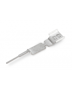 Shield connecting plate; 3-pole; for sockets and plugs; silver-colored