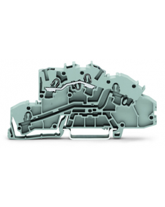 Multilevel installation terminal block; 4 mm²; L; Push-in CAGE CLAMP®; 2,50 mm²; gray