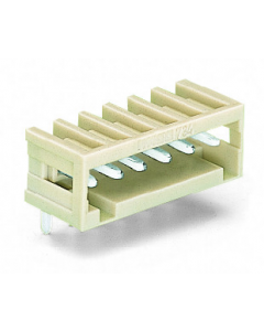 THT male header; 1.0 x 1.0 mm solder pin; angled; 100% protected against mismating; Pin spacing 3.5 mm; 10-pole; light gray