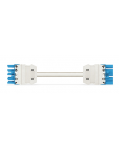 pre-assembled interconnecting cable; Eca; Socket/plug; 5-pole; Cod. I; H05VV-F 5G 1.5 mm²; 7 m; 1,50 mm²; blue