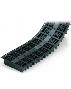 THR male header; 1.0 x 1.0 mm solder pin; angled; 100% protected against mismating; in tape-and-reel packaging; Pin spacing 3.5 mm; 7-pole; black