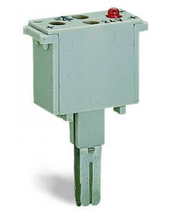 LED plug; with red LED; 10 mm wide; 24 V AC/DC