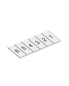 Marking strips; cut to a defined length; not stretchable; white