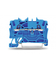TOPJOB®S feedthrough terminal block; rail mount; 2-conductor; 4.2 mm wide; blue