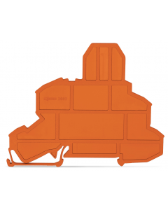 TOPJOB®S end/intermediate plate; for 2002-2611 fuse terminal blocks; 2.0 mm wide; gray