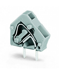Stackable PCB terminal block; 2.5 mm²; Pin spacing 5/5.08 mm; 1-pole; CAGE CLAMP®; commoning option; 2,50 mm²; gray