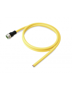 Supply cable, pre-assembled, 7/8 inch; 7/8 inch; 5-pole; Plug, straight; Length: 3 m