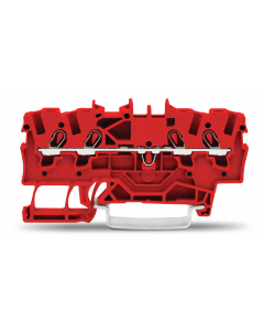 TOPJOB®S feedthrough terminal block; rail mount; 4-conductor; 4.2 mm wide; red