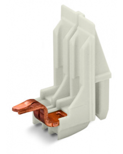 Connecting adapter; 2-pole; IDC for coil wire; natural