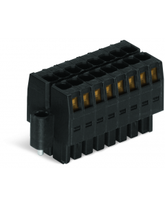 1-conductor female connector, 2-row; 100% protected against mismating; Screw flange; direct marking; 1.5 mm²; Pin spacing 3.5 mm; 24-pole; 1,50 mm²; black