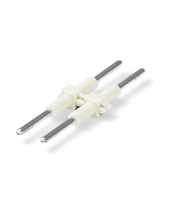 Board-to-Board Link; Pin spacing 4 mm; 2-pole; Length: 30 mm; white
