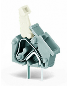 Stackable PCB terminal block; push-button; 2.5 mm²; Pin spacing 5/5.08 mm; 1-pole; CAGE CLAMP®; commoning option; 2,50 mm²; blue