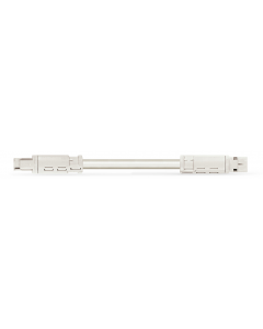 pre-assembled interconnecting cable; Eca; Socket/plug; 3-pole; Cod. A; H05VV-F 3G 2.5 mm²; 2 m; 2,50 mm²; white