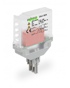 Relay module; Nominal input voltage: 24 … 230 V AC/DC; 1 changeover contact; Limiting continuous current: 4 A; Green status indicator; Module width: 15 mm