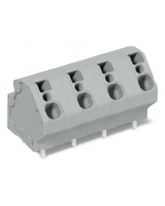 PCB terminal block; 4 mm²; Pin spacing 10 mm; 2-pole; CAGE CLAMP®; 4,00 mm²; gray